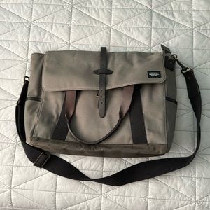 Jack Spade Leather-Trimmed Canvas briefcase